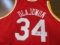 Hakeem Olajuwon of the Houston Rockets signed autographed basketball jersey PAAS COA 195