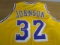 Magic Johnson of the LA Lakers signed autographed basketball jersey PAAS COA 347