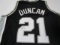 Tim Duncan of the San Antonio Spurs signed autographed basketball jersey PAAS COA 317