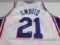Joel Embiid of the Philadelphia 76ers signed autographed basketball jersey PAAS COA 974