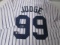 Aaron Judge of the New York Yankees signed autographed baseball jersey PAAS COA 152