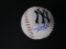 Giancarlo Stanton of the New York Yankees signed autographed logo baseball PAAS COA 669