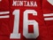 Joe Montana of the San Francisco 49ers signed autographed football jersey CA COA 413