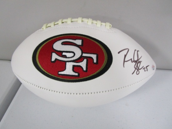 Richard Sherman of the San Francisco 49ers signed autographed logo football PAAS COA 623