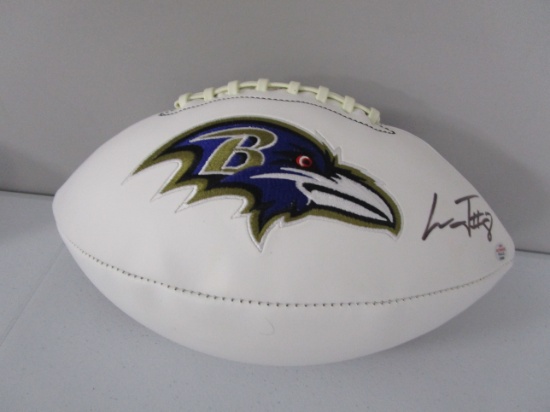 Lamar Jackson of the Baltimore Ravens signed autographed logo football PAAS COA 590