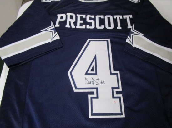 Dak Prescott of the Dallas Cowboys signed autographed football jersey PAAS COA 186