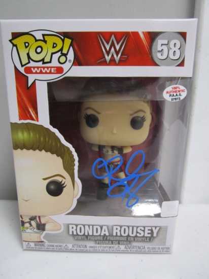 Ronda Rousey of the WWE signed autographed POP Funko Figure PAAS COA 873