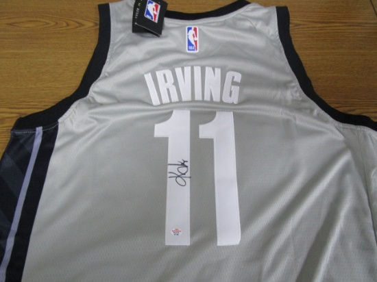 Kyrie Irving of the Brooklyn Nets signed autographed basketball jersey PAAS COA 129