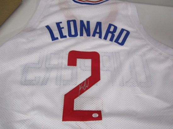 Kawhi Leonard of the LA Clippers signed autographed basketball jersey PAAS COA 229