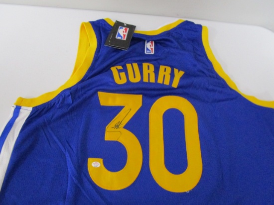 Steph Curry of the Golden State Warriors signed autographed basketball jersey PAAS COA 338