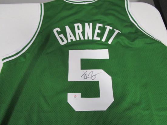 Kevin Garnett of the Boston Celtics signed autographed basketball jersey PAAS COA 143