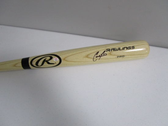 Christian Yelich of the Milwaukee Brewers signed autographed baseball bat PAAS COA 760