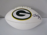 Bart Starr of the Green Bay Packers signed autographed logo football PAAS COA 475