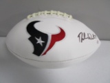 Deshaun Watson of the Houston Texans signed autographed logo football PAAS COA 674