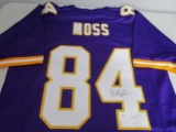 Randy Moss of the Minnesota Vikings signed autographed football jersey PAAS COA 988