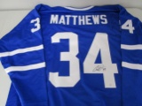 Auston Matthews of the Toronto Maple Leafs signed autographed hockey jersey PAAS COA 234