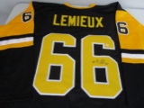 Mario Lemieux of the Pittsburgh Penguins signed autographed hockey jersey PAAS COA 385