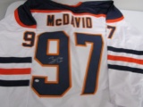 Connor McDavid of the Edmonton Oilers signed autographed hockey jersey PAAS COA 235