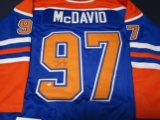 Connor McDavid of the Edmonton Oilers signed autographed hockey jersey PAAS COA 230