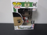 Giannis Antetokounmpo of the Milwaukee Bucks signed POP Funko Figure PAAS COA 893