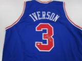 Allen Iverson of the Philadelphia 76ers signed autographed basketball jersey PAAS COA 459
