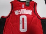 Russell Westbrook of the Houston Rockets signed autographed basketball jersey PAAS COA 485