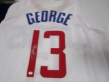 Paul George of the LA Clippers signed autographed basketball jersey PAAS COA 462