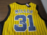Reggie Miller of the Indiana Pacers signed autographed basketball jersey PAAS COA 957