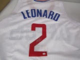 Kawhi Leonard of the LA Clippers signed autographed basketball jersey PAAS COA 229
