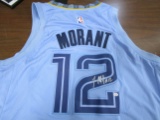 Ja Morant of the Memphis Grizzlies signed autographed basketball jersey PAAS COA 206
