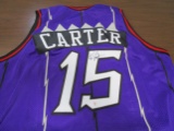 Vince Carter of the Toronto Raptors signed autographed basketball jersey PAAS COA 198