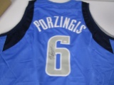 Kristaps Porzingis of the Dallas Mavericks signed autographed basketball jersey PAAS COA 067