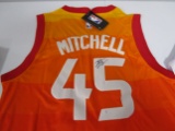 Donovan Mitchell of the Utah Jazz signed autographed basketball jersey PAAS COA 112