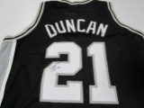 Tim Duncan of the San Antonio Spurs signed autographed basketball jersey PAAS COA 317
