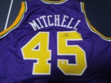 Donovan Mitchell of the Utah Jazz signed autographed basketball jersey PAAS COA 731