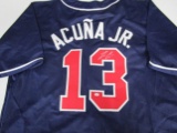 Ronald Acuna Jr of the Atlanta Braves signed autographed baseball jersey PAAS COA 846