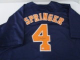 George Springer of the Houston Astros signed autographed baseball jersey PAAS COA 517