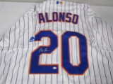 Pete Alonzo of the New York Mets signed autographed baseball jersey PAAS COA 477