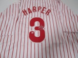 Bryce Harper of the Philadelphia Phillies signed autographed baseball jersey PAAS COA 463