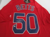 Mookie Betts of the Boston Red Sox signed autographed baseball jersey PAAS COA 464