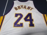 Kobe Bryant of the LA Lakers signed autographed basketball jersey ATL COA 453