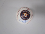 Alex Bregman of the Houston Astros signed autographed logo baseball PAAS COA 677