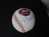 Jacob Degrom of the NY Mets signed autographed logo baseball PAAS COA 721
