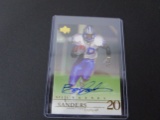 Barry Sanders Detroit Lions signed autographed Upper Deck NFL Legends football card