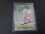 Jerry Rice San Francisco 49ers signed autographed 2000 Donruss Pen Pals football card