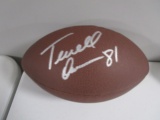 Terrelle Owens of the San Francisco 49ers signed autographed brown football AAA COA 313