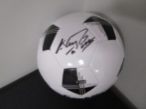 Sergio Aguero signed autographed soccer ball PAAS COA 984