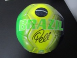 Pele of Brazil signed autographed soccer ball PAAS COA 983