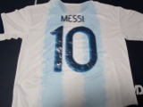 Leo Messi signed autographed soccer jersey CA COA 721