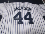 Reggie Jackson of the NY Yankees signed autographed baseball jersey CA COA 759